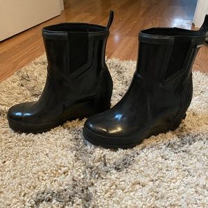 Sorel heeled rain boots